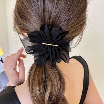 シフォンバレッタ レディースヘアアレンジ 送料無料 即日発送-4