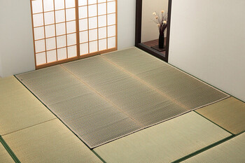 純国産 い草花ござ 約435×352cm 西条 送料無料-13