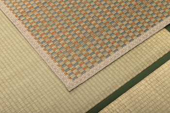 純国産 い草花ござ 約435×352cm 西条 送料無料-15