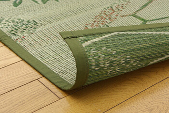 カーペット い草花ござ カーペット 本間4.5畳 流水 送料無料-9