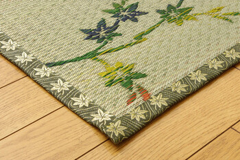 カーペット い草花ござカーペット 約261×352cm 嵐山 送料無料-8