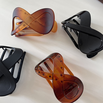 ヘアクリップ バンスクリップ 樹脂 送料無料 即日発送-0