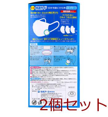 マスク 快適ガードマスク 個別包装 ふつうサイズ 60枚入 2セット 送料無料-2