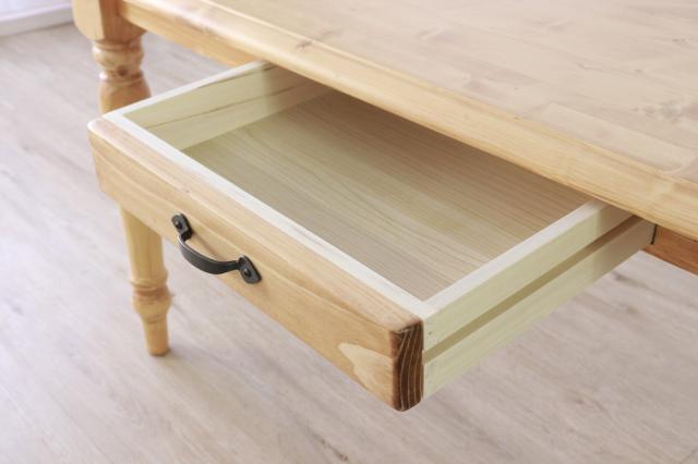 カントリー調 ダイニングテーブル150 ライトブラウン giocoso ジョコーソ 送料無料-1