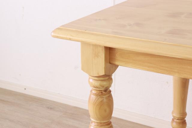 カントリー調 ダイニングテーブル150 ライトブラウン giocoso ジョコーソ 送料無料-4