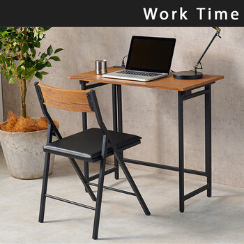 折りたたみデスクチェアセットLDC 4778BR 送料無料-7