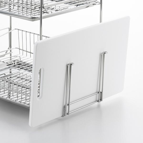 アットアクアステンレス製水切りラック2段 送料無料 即日発送-3