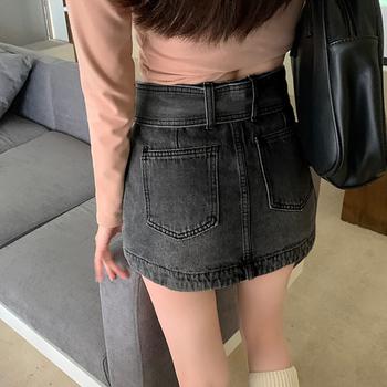 キュロットデニムスカート ハイウエスト SK18802324-0542 送料無料 即日発送-9