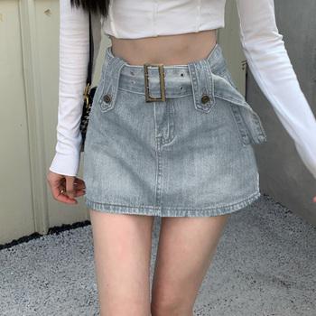 キュロットデニムスカート ハイウエスト SK18802324-0542 送料無料 即日発送-7