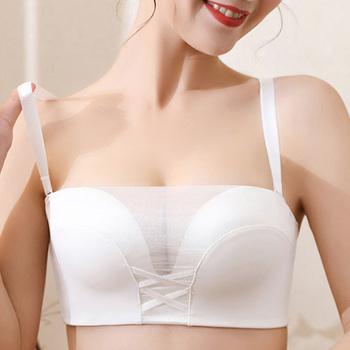 ブラジャーストラップレス落ちない美胸ブラ 送料無料 即日発送-6