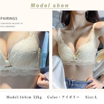 花柄刺しゅう レース ブラジャー ショーツ セット 送料無料 即日発送-8