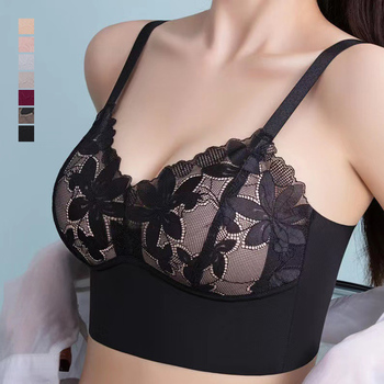 ハーフトップ ノンワイヤ ブラジャー 送料無料 即日発送-2