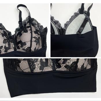 ハーフトップ ノンワイヤ ブラジャー 送料無料 即日発送-6