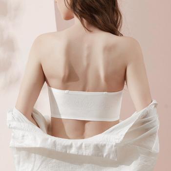 ストラップレスブラ シームレス 盛りブラ 送料無料 即日発送-7