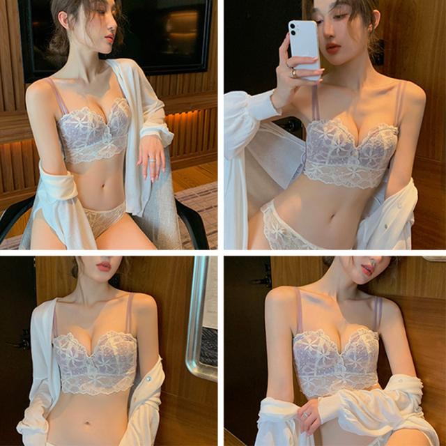 花柄刺しゅうレース ブラジャー ショーツ セット 送料無料 即日発送-8