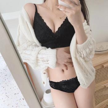 ノンワイヤー ブラジャー ショーツセット 送料無料 即日発送-3