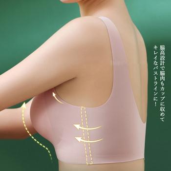 ハーフトップブラジャー ノンワイヤーブラ 送料無料 即日発送-5