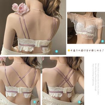 バイカラーノンワイヤーブラショーツセット 送料無料 即日発送-7