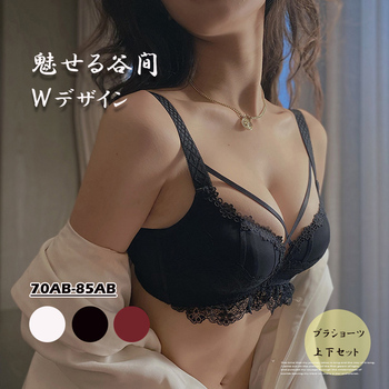 ブラショーツセットセクシー魅せる谷間 送料無料 即日発送-2