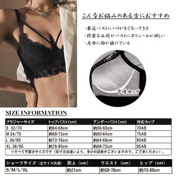 ブラショーツセットセクシー魅せる谷間 送料無料 即日発送-5