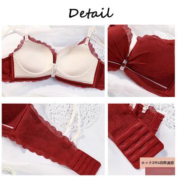 ノンワイヤーブラジャーショーツセット 送料無料 即日発送-2