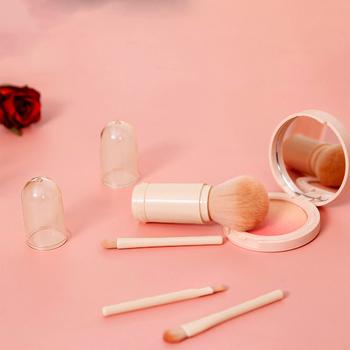 一体型 蓋付き メイクブラシ 4本セット 送料無料 即日発送-2