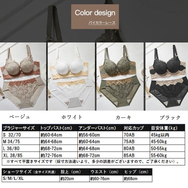 総レース 下着ブラジャー ショーツ セット 送料無料 即日発送-1