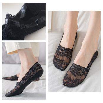 花柄レース ソックス 靴下 脱げない 浅履き 送料無料 即日発送-2