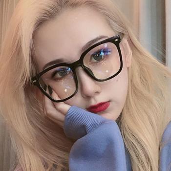 ブルーライトカットメガネ レディース 黒縁 パソコンメガネ 伊達メガネ 送料無料 即日発送-6