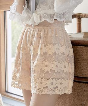 ペチパンツ 3分丈パンツ ショートパンツ 夏 レース レディース 送料無料 即日発送-18