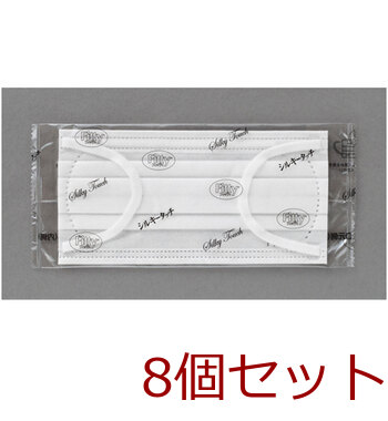 フィッティ シルキータッチ 耳ゴムふわり ホワイト やや大きめサイズ 個別包装 7枚入 8セット 送料無料-2