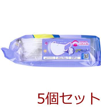 マスク フィッティ 7DAYSマスクEX プラス ホワイト やや大きめサイズ 個別包装 30枚入 5セット 送料無料-1