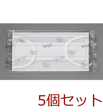 マスク フィッティ 7DAYSマスクEX プラス ホワイト やや大きめサイズ 個別包装 30枚入 5セット 送料無料-4