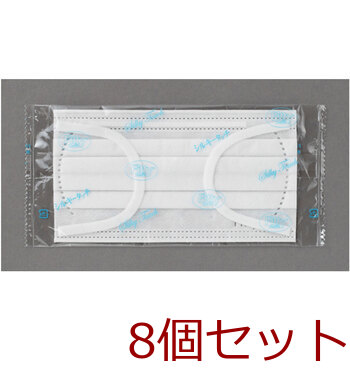 フィッティ シルキータッチ 耳ゴムふわり ホワイト ふつうサイズ 個別包装 7枚入 8セット 送料無料-2