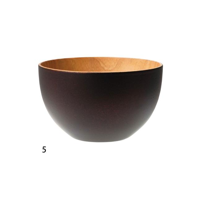 和食器 強化塗装 木製ボウル 中 乱糸ブラック グラデーションブルー いぶし銀 他全6カラー 送料無料-12