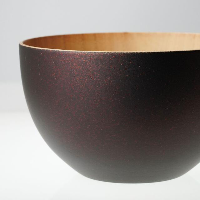 和食器 強化塗装 木製ボウル 中 乱糸ブラック グラデーションブルー いぶし銀 他全6カラー 送料無料-13