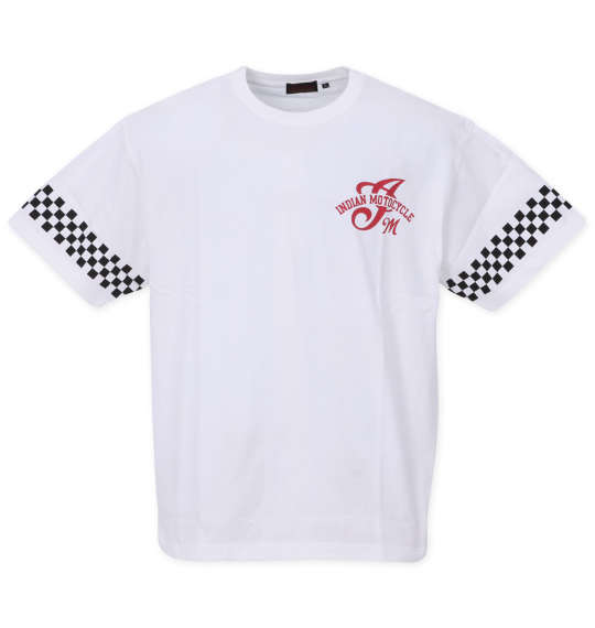 大きいサイズ INDIAN MOTOCYCLE 天竺プリント半袖Tシャツ 3L 4L 5L 6L 8L ラッピング可 送料無料 即日発送-1