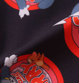 大きいサイズ TOM and JERRY 接触冷感オープンカラー半袖シャツ 3L 4L 5L 6L 8L ラッピング可 送料無料 即日発送-2