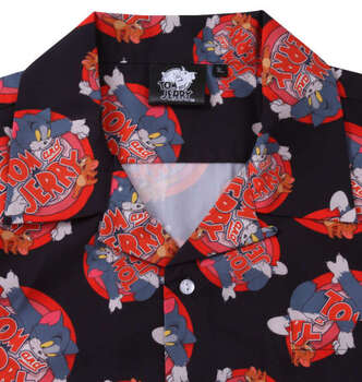 大きいサイズ TOM and JERRY 接触冷感オープンカラー半袖シャツ 3L 4L 5L 6L 8L ラッピング可 送料無料 即日発送-3