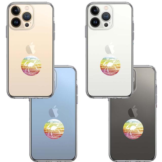 iPhone13Pro ケース クリア 星座 かに座 蟹座 Cancer スマホケース 側面ソフト 背面ハード ハイブリッド 送料無料-1