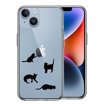 iPhone14 ケース クリア 陽だまりのにゃんこ ねこ 猫 スマホケース 側面ソフト 背面ハード ハイブリッド 送料無料-0