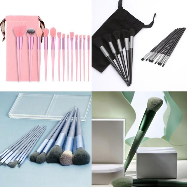メイクブラシ13本収納ポーチ付き 送料無料 即日発送-5