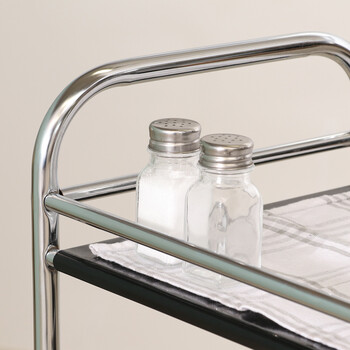 マルチワゴン ブラック×クロム 4段 送料無料-16