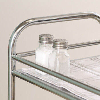 マルチワゴン ブラック×クロム 4段 送料無料-8