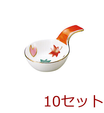 陶器 ミニレンゲ珍味入 春秋 草紋 椿 10セット 送料無料-1