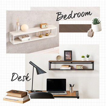 壁掛けラック 幅78 KR 3861BK 送料無料-4