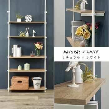 突っ張りラック 幅90 KTR 3156BR 送料無料-12