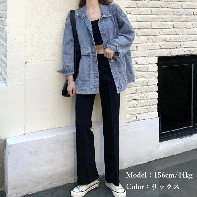 デニムジャケット レディース Gジャン 送料無料 即日発送-6