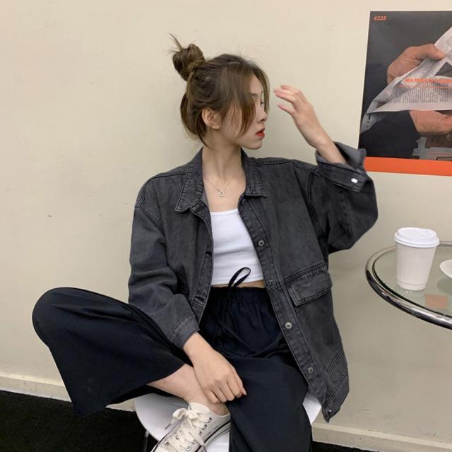 デニムジャケット レディース Gジャン 送料無料 即日発送-8