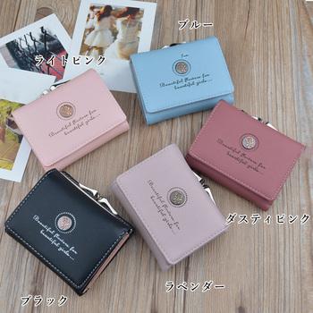 二つ折り財布 折り畳み財布 レディース ミニウォレット 送料無料 即日発送-1